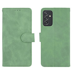 Custodia Portafoglio In Pelle Cover con Supporto L01Z per Samsung Galaxy A05s Verde