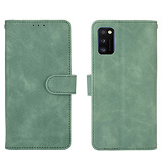 Custodia Portafoglio In Pelle Cover con Supporto L01Z per Samsung Galaxy A41 Verde