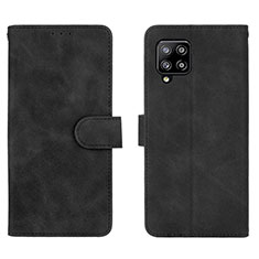 Custodia Portafoglio In Pelle Cover con Supporto L01Z per Samsung Galaxy A42 5G Nero