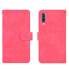 Custodia Portafoglio In Pelle Cover con Supporto L01Z per Samsung Galaxy A50S Rosa Caldo