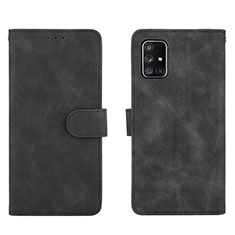 Custodia Portafoglio In Pelle Cover con Supporto L01Z per Samsung Galaxy A51 5G Nero