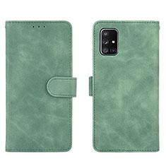 Custodia Portafoglio In Pelle Cover con Supporto L01Z per Samsung Galaxy A51 5G Verde