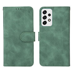 Custodia Portafoglio In Pelle Cover con Supporto L01Z per Samsung Galaxy A53 5G Verde