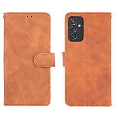Custodia Portafoglio In Pelle Cover con Supporto L01Z per Samsung Galaxy A82 5G Marrone