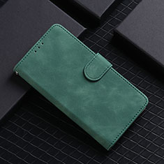 Custodia Portafoglio In Pelle Cover con Supporto L01Z per Samsung Galaxy A91 Verde
