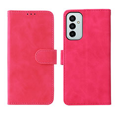 Custodia Portafoglio In Pelle Cover con Supporto L01Z per Samsung Galaxy M23 5G Rosa Caldo