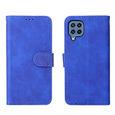 Custodia Portafoglio In Pelle Cover con Supporto L01Z per Samsung Galaxy M32 4G Blu