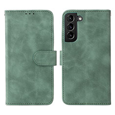 Custodia Portafoglio In Pelle Cover con Supporto L01Z per Samsung Galaxy S21 5G Verde