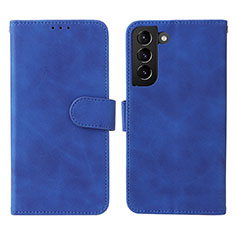 Custodia Portafoglio In Pelle Cover con Supporto L01Z per Samsung Galaxy S21 Plus 5G Blu