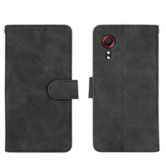 Custodia Portafoglio In Pelle Cover con Supporto L01Z per Samsung Galaxy XCover 5 SM-G525F Nero