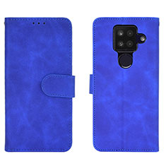 Custodia Portafoglio In Pelle Cover con Supporto L01Z per Sharp Aquos Sense4 Plus Blu
