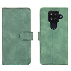 Custodia Portafoglio In Pelle Cover con Supporto L01Z per Sharp Aquos Sense4 Plus Verde