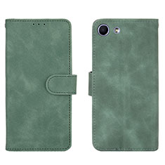 Custodia Portafoglio In Pelle Cover con Supporto L01Z per Sony Xperia Ace Verde