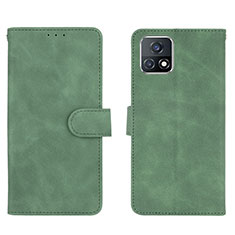Custodia Portafoglio In Pelle Cover con Supporto L01Z per Vivo iQOO U3 5G Verde