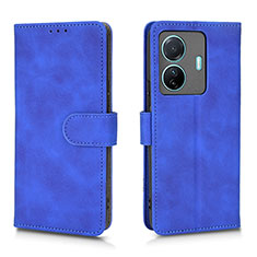 Custodia Portafoglio In Pelle Cover con Supporto L01Z per Vivo T1 5G Blu