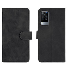 Custodia Portafoglio In Pelle Cover con Supporto L01Z per Vivo X60 Pro 5G Nero