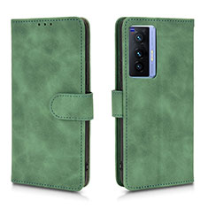 Custodia Portafoglio In Pelle Cover con Supporto L01Z per Vivo X70 5G Verde