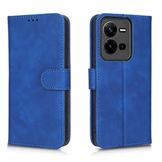 Custodia Portafoglio In Pelle Cover con Supporto L01Z per Vivo X80 Lite 5G Blu