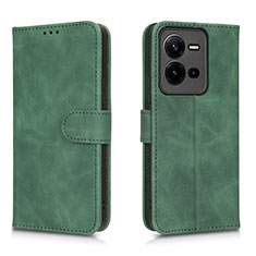 Custodia Portafoglio In Pelle Cover con Supporto L01Z per Vivo X80 Lite 5G Verde