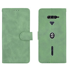 Custodia Portafoglio In Pelle Cover con Supporto L01Z per Xiaomi Black Shark 4 5G Verde