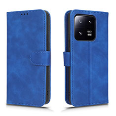 Custodia Portafoglio In Pelle Cover con Supporto L01Z per Xiaomi Mi 13 Pro 5G Blu