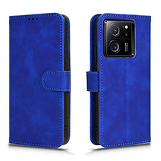 Custodia Portafoglio In Pelle Cover con Supporto L01Z per Xiaomi Mi 13T 5G Blu