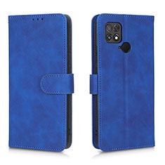 Custodia Portafoglio In Pelle Cover con Supporto L01Z per Xiaomi Poco C40 Blu