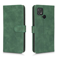 Custodia Portafoglio In Pelle Cover con Supporto L01Z per Xiaomi Poco C40 Verde