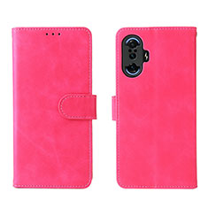 Custodia Portafoglio In Pelle Cover con Supporto L01Z per Xiaomi Poco F3 GT 5G Rosa Caldo