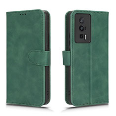 Custodia Portafoglio In Pelle Cover con Supporto L01Z per Xiaomi Poco F5 Pro 5G Verde