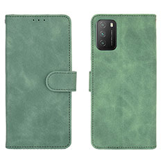 Custodia Portafoglio In Pelle Cover con Supporto L01Z per Xiaomi Poco M3 Verde