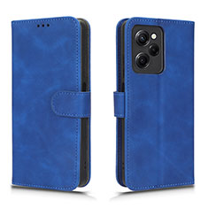 Custodia Portafoglio In Pelle Cover con Supporto L01Z per Xiaomi Poco X5 Pro 5G Blu