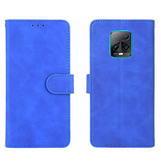 Custodia Portafoglio In Pelle Cover con Supporto L01Z per Xiaomi Redmi 10X 5G Blu