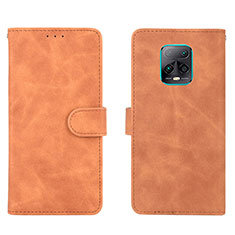 Custodia Portafoglio In Pelle Cover con Supporto L01Z per Xiaomi Redmi 10X 5G Marrone