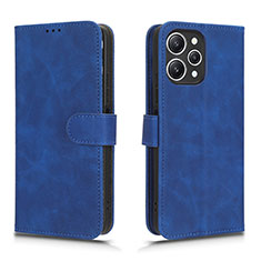 Custodia Portafoglio In Pelle Cover con Supporto L01Z per Xiaomi Redmi 12 4G Blu