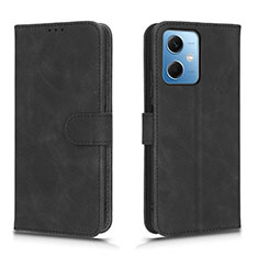 Custodia Portafoglio In Pelle Cover con Supporto L01Z per Xiaomi Redmi Note 12 5G Nero