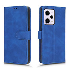 Custodia Portafoglio In Pelle Cover con Supporto L01Z per Xiaomi Redmi Note 12 Pro 5G Blu