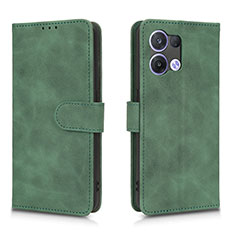 Custodia Portafoglio In Pelle Cover con Supporto L01Z per Xiaomi Redmi Note 13 5G Verde