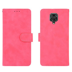 Rosa Caldo Custodia Portafoglio In Pelle Cover con Supporto L01Z per Xiaomi Redmi Note 9S Rosa Caldo