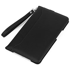Custodia Portafoglio In Pelle Cover con Supporto L02 per Amazon Kindle 6 inch Nero