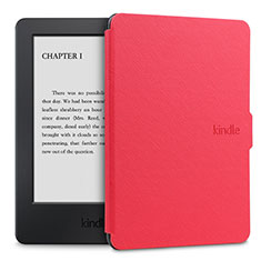 Custodia Portafoglio In Pelle Cover con Supporto L02 per Amazon Kindle Paperwhite 6 inch Rosso