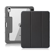 Custodia Portafoglio In Pelle Cover con Supporto L02 per Apple iPad Air 10.9 (2020) Nero
