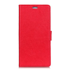 Custodia Portafoglio In Pelle Cover con Supporto L02 per Asus ZenFone V Live Rosso