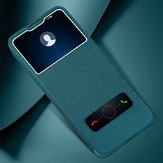 Custodia Portafoglio In Pelle Cover con Supporto L02 per Huawei Honor Play4 5G Verde