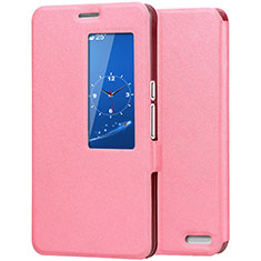 Custodia Portafoglio In Pelle Cover con Supporto L02 per Huawei MediaPad X2 Rosa