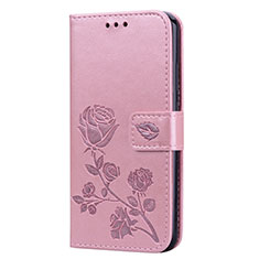 Custodia Portafoglio In Pelle Cover con Supporto L02 per Huawei Nova 3e Oro Rosa
