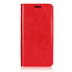Custodia Portafoglio In Pelle Cover con Supporto L02 per Huawei P20 Pro Rosso