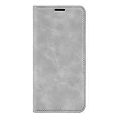 Custodia Portafoglio In Pelle Cover con Supporto L02 per Huawei P40 Pro+ Plus Grigio