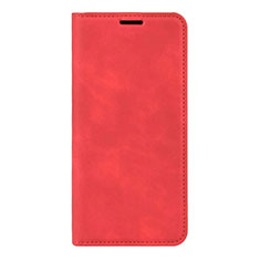 Custodia Portafoglio In Pelle Cover con Supporto L02 per Huawei P40 Pro+ Plus Rosso