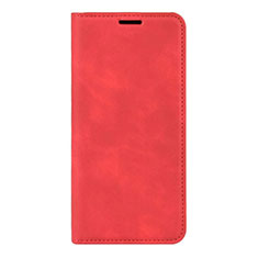 Custodia Portafoglio In Pelle Cover con Supporto L02 per Huawei P40 Pro Rosso